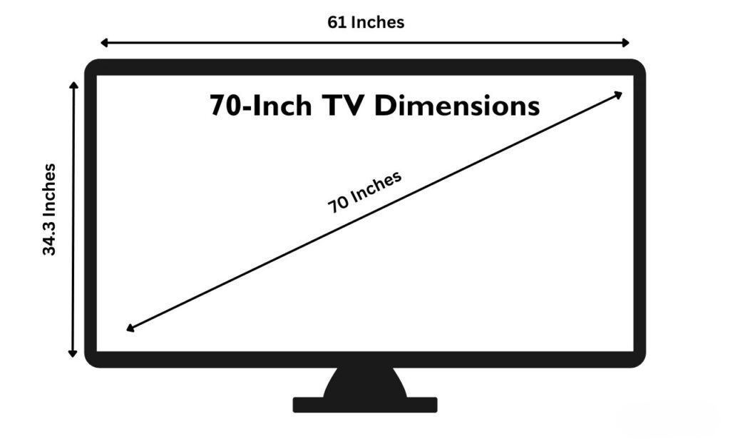 70 inch tv dimentions