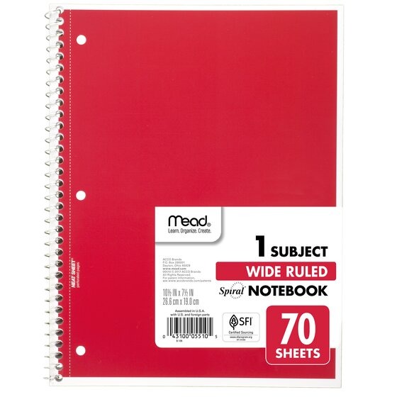 A Large Notebook