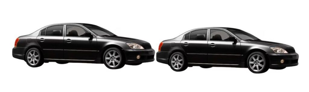 Two Standard Sedan Cars