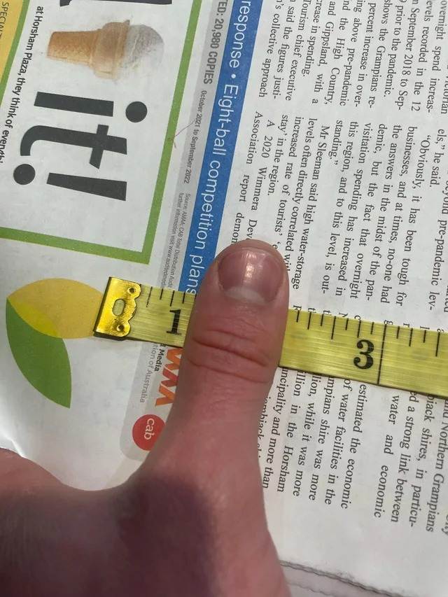 Width of a Thumb