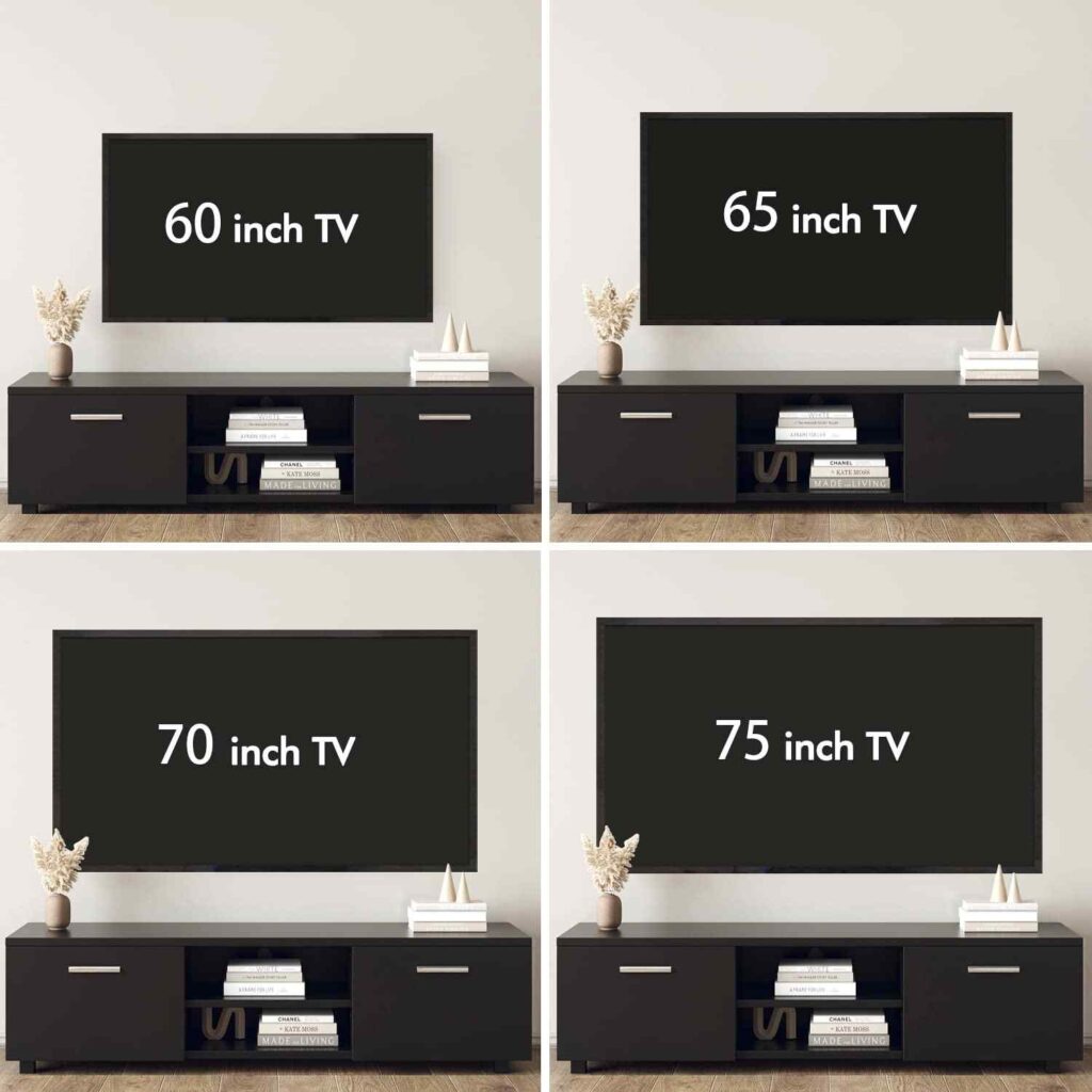 tv size comparison
